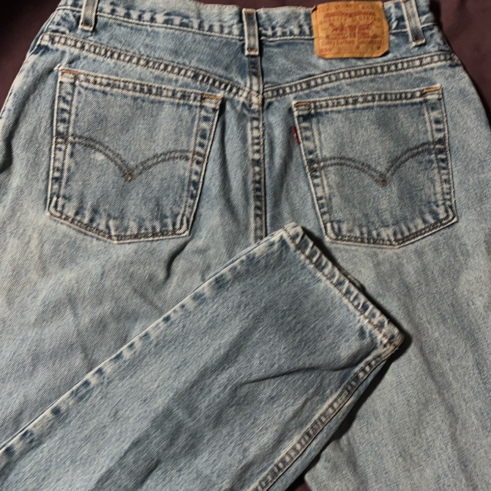 Vintage Levi’s jeans 550 relaxed fit, tapered leg, size 14 Mis M, GUC